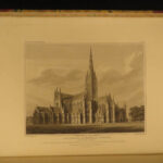 1814 1st ed Salisbury Lichfield Cathedral Church Illustrated Church of England Britton