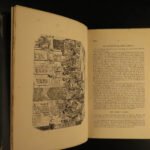 1881 George Cruikshank Comic ART Almanack Caricature Thackeray Illustrated Humor