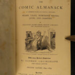 1881 George Cruikshank Comic ART Almanack Caricature Thackeray Illustrated Humor