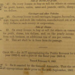 1863 1ed CONFEDERATE Acts Virginia 1862 Civil War SLAVERY Laws Voting Wheeling
