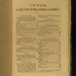 1863 1ed CONFEDERATE Acts Virginia 1862 Civil War SLAVERY Laws Voting Wheeling