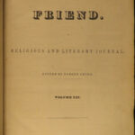 1848 Early Americana The Friend Quaker Religious INDIANS Slavery Abolition 7v