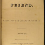 1848 Early Americana The Friend Quaker Religious INDIANS Slavery Abolition 7v