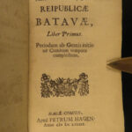 1689 1st ed Republicae Batavia Holland Dutch Netherlands LAW Politics Houtuyn