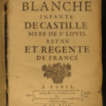 1644 1ed Blanche of Castile Saint Louis IX France Crusades Louis VIII Combault