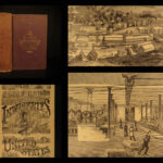 1872 Great Industries of US Gold Rush Railroad Industrial Revolution Illustrated