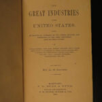 1872 Great Industries of US Gold Rush Railroad Industrial Revolution Illustrated