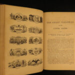 1872 Great Industries of US Gold Rush Railroad Industrial Revolution Illustrated