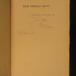 1897 New Orleans SIGNED Old Creole Days by GW Cable Slavery Racism Louisiana