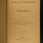 1877 Jane Austen Sense and Sensibility & Persuasion Feminism Romanticism Porter