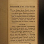 1865 US Constitution Declaration Washington Farewell Emancipation American Flag