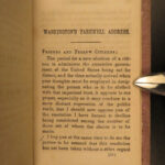 1865 US Constitution Declaration Washington Farewell Emancipation American Flag