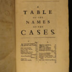1696 ENGLISH LAW 1st Raymond Reports British Court Cases Criminal Charles II England