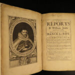 1675 ENGLISH 1ed LAW Reports of Sir William Jones Britain England Judge Ireland Cromwell