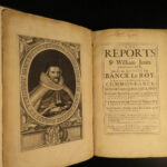 1675 1ed LAW Reports of Sir William Jones Britain England Judge Ireland Cromwell