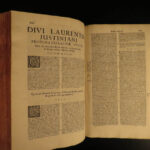 1721 Saint Lawrence Justinian Catholic Bishop of Medieval Venice Sermons FOLIO