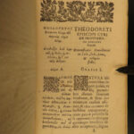 1633 Theodoret of Cyrus BYZANTINE De Providencia Greek Orthodox Early Church