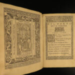 1588 Sannazaro Italian Renaissance Poetry Della Vergine Venice Giolito Woodcuts