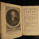 1741 John LOCKE Essay Concerning Human Understanding Philosophy Tabula Rasa 2v