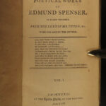 1778 Fairy Queen Edmund Spenser Poetry Faerie Queene Vellum 8v SET w/ Provenance