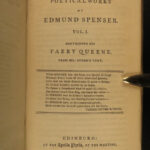 1778 Fairy Queen Edmund Spenser Poetry Faerie Queene Vellum 8v SET w/ Provenance