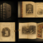 1861 BIBLE for the Young 1ed Illustrated Scripture ART Scenes English SET Howard