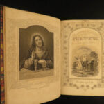 1861 1ed BIBLE for the Young Illustrated Scripture ART Scenes English SET Howard