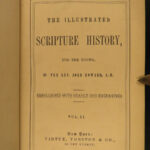 1861 BIBLE for the Young 1ed Illustrated Scripture ART Scenes English SET Howard