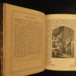 1861 1ed BIBLE for the Young Illustrated Scripture ART Scenes English SET Howard