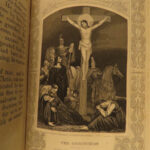 1861 1ed BIBLE for the Young Illustrated Scripture ART Scenes English SET Howard