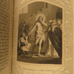 1861 1ed BIBLE for the Young Illustrated Scripture ART Scenes English SET Howard