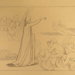 1867 DANTE Alighieri Divine Poem Cary Flaxman ART FOLIO Purgatory Paradise RARE