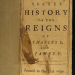1690 1ed Secret History Charles II James II England Catholic Protestant English