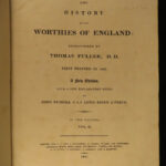 1811 Worthies of England 1st ed Thomas Fuller History of Britain John Nichols 2v