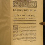 1765 Siege of Calais French Play by de Belloy Seven Years War France Patriotism