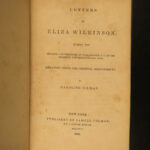 1839 1ed Revolutionary WAR Letters of Eliza Wilkinson American George Washington