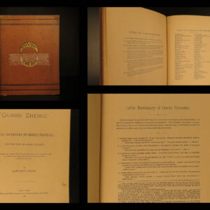 1885 CREOLE Proverbs Gombo Zheebes New Orleans Louisiana Haiti Guyana Trinidad