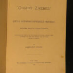 1885 CREOLE Proverbs Gombo Zheebes New Orleans Louisiana Haiti Guyana Trinidad