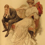 1908 FASHION 1st ed Harrison Fisher ART Bachelor Belles Portraits Cosmopolitan Magazine