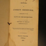 1828 American Revolution NAVY 1st ed Andrew Sherburne Memoirs Prison Jersey Ship