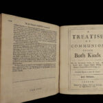 1687 Protestant v Catholic Treatises by Bossuet Payne Claude Communion 6in1
