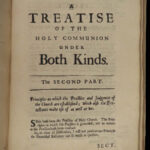 1687 Protestant v Catholic Treatises by Bossuet Payne Claude Communion 6in1