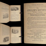 1878 FISHING Complete Angler Hunting Angling Fish Trout Cotton Walton Rivers