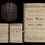 1689 HUDIBRAS English Civil War Samuel Butler Political Satire Poetry