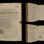 1689 HUDIBRAS English Civil War Samuel Butler Political Satire Poetry
