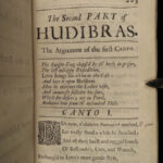 1689 HUDIBRAS English Civil War Samuel Butler Political Satire Poetry