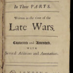 1689 HUDIBRAS English Civil War Samuel Butler Political Satire Poetry