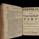 1689 HUDIBRAS English Civil War Samuel Butler Political Satire Poetry