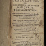 1650 GREEK Georg Pasor Bible Dictionary Lexicon London Hebrew Language 3in1