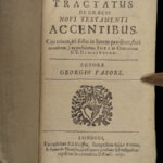 1650 GREEK Georg Pasor Bible Dictionary Lexicon London Hebrew Language 3in1